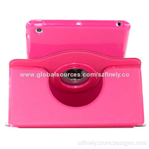 Leather Stand Case for iPad Mini, 360-degree Rotating